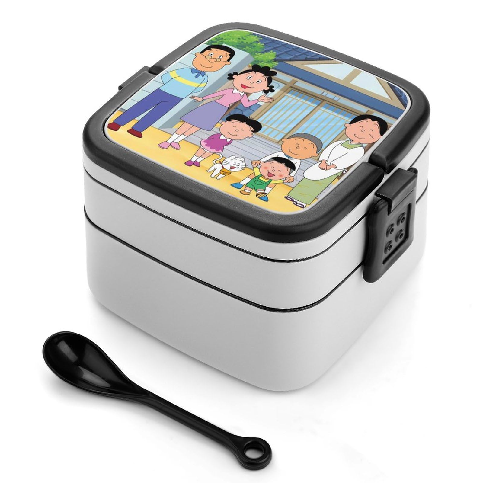 サザエさんお弁当箱セット Amazon | サザエさん 弁当箱 ランチボックス 二段 抗菌 お弁当箱 べん